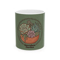 Succulent Garden Ceramic Mug — Botanical 11oz/15oz Coffee Cup